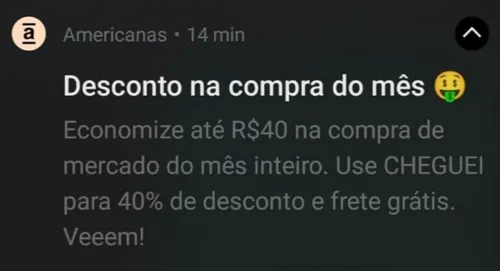 Imagem na descrição da promoção