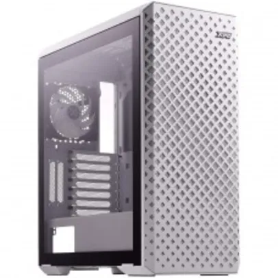  Gabinete Gamer XPG Defender Pro, Mid Tower, Vidro Temperado, White, Sem Fonte, 3x Fans, RGB