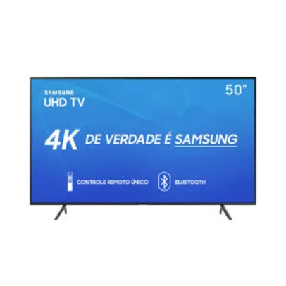 Smart TV LED 50" Samsung 50RU7100 Ultra HD 4K | R$1.799