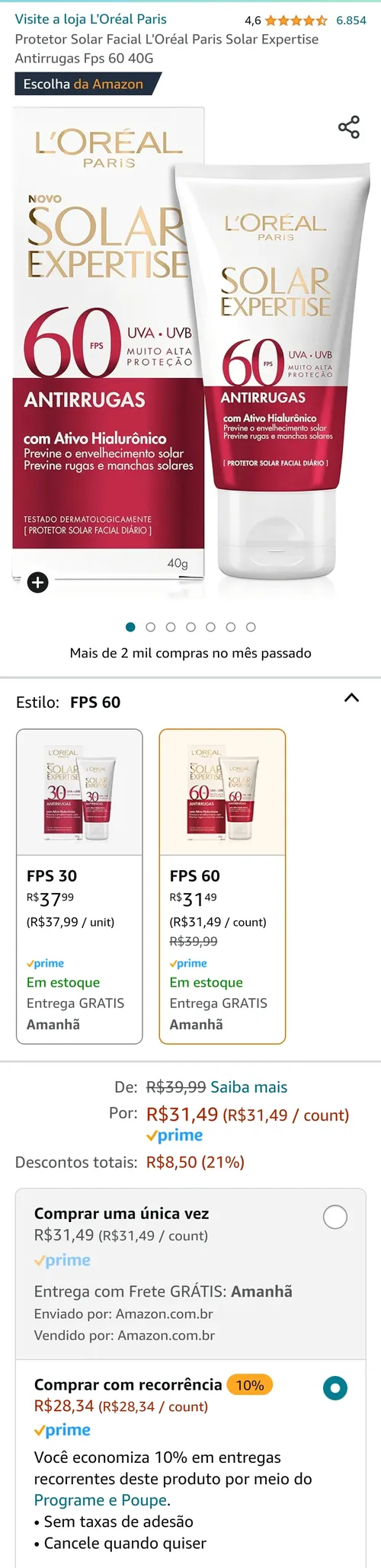 Imagem na descrição da promoção