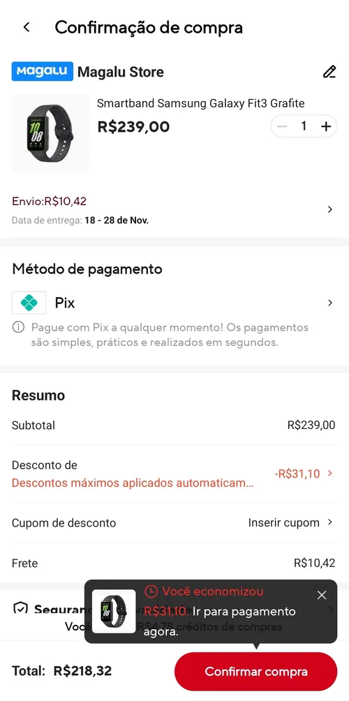 Imagem na descrição da promoção