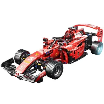 [Taxa inclusa]  Kit de Carro de Corrida RC Toylinx F1 - Conjunto de Construção com Blocos de Controle Remoto