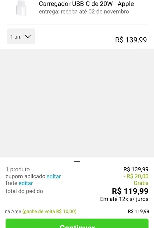 Imagem na descrição da promoção