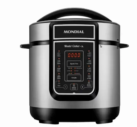 [1º Compra R$ 359,99] Panela Elétrica de Pressão Mondial Digital Master Cooker PE-40 3L 220V OU 110V