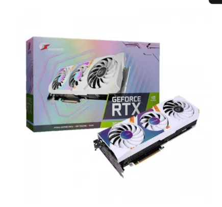 Placa de Vídeo Colorful iGamer GeForce RTX 3060 Ultra White OC, LHR, 12GB L-V, GDDR6, DLSS, Ray Tracing