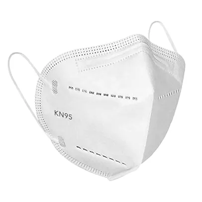 Máscara Descartável Proteção Kn95 5 Camadas com Elástico Branca-SOS Mascaras - FBA (25)