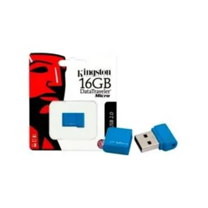 Pendrive 16GB Micro Data Traveler Kingston DTMC Azul