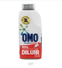 [C. Ouro] 3 Unidades Omo Líquido Para Diluir 500 ml | R$41