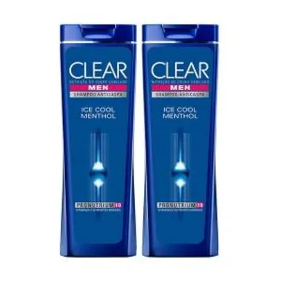 [Netfarma] Kit Shampoo Clear Men Anticaspa Ice Cool Menthol por R$22