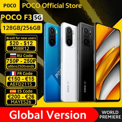 Smartphone POCO F3 128GB Versão Global | R$1.948