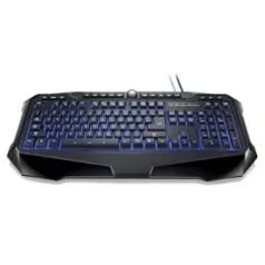 Teclado Profissional Warrior Gamer Preto - Multilaser (LED, Macro e Tecla Slim)