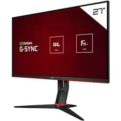 Monitor 27" AOC 27G2/BK Preto e Vermelho R$1.849