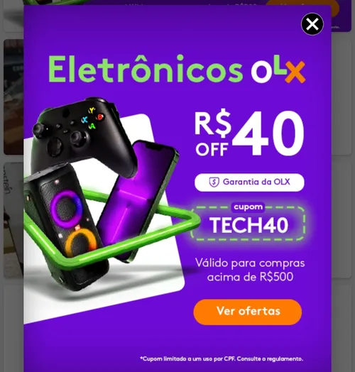 Imagem na descrição da promoção