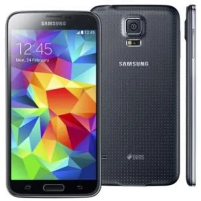 [Extra] Smartphone Samsung Galaxy S5 Duos SM-G900 Preto com Dual Chip - R$ 1.379