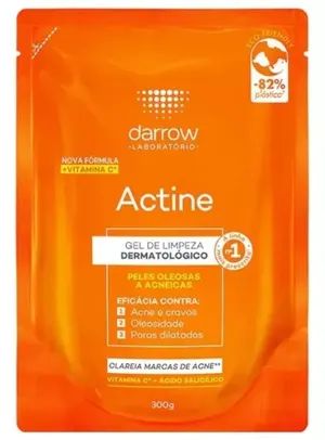 Gel De Limpeza Facial Actine Em Refil Com Vitamina C 300g Darrow