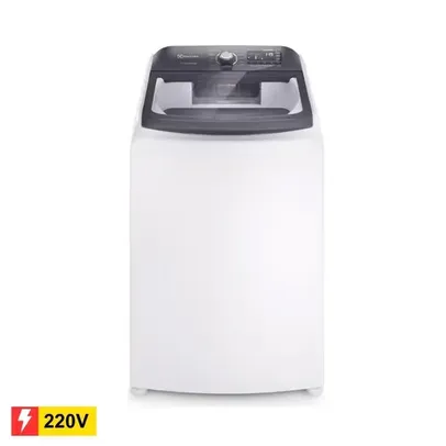 REEMBALADO: Lavadora de Roupas 17kg Electrolux LEC17 Premium Care com Cesto Inox, Branca –  220V 