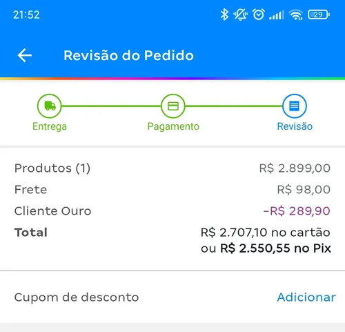 Imagem na descrição da promoção