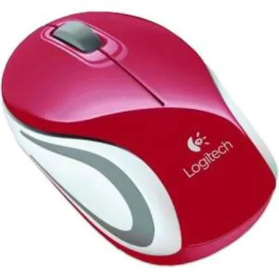 Wireless Mouse M187 Logitech Vermelho por R$ 40