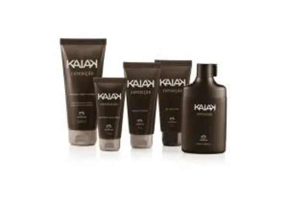 [Natura] Presente Natura Kaiak Expedição - Desodorante Colônia + Shampoo + Gel para Barbear + Gel após Barba + Gel Fixador por R$ 122