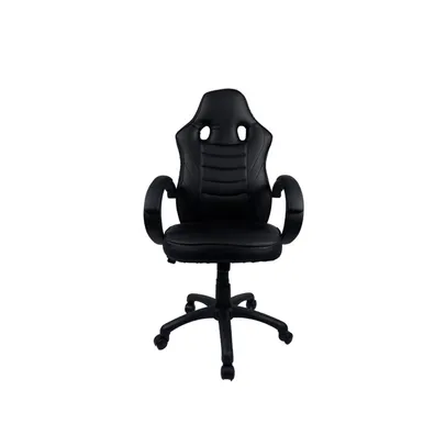 Cadeira Gamer Fx Racer Pu Reclinável Giratória Preta Altura Ajustável Função Relax