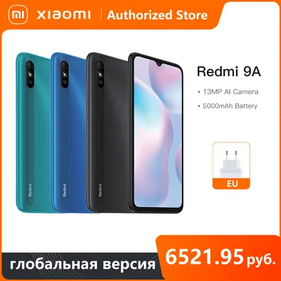 [Primeira Compra] Smartphone Xiaomi Redmi 9A 2GB/32GB Global