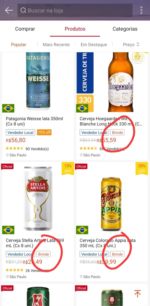 Imagem na descrição da promoção