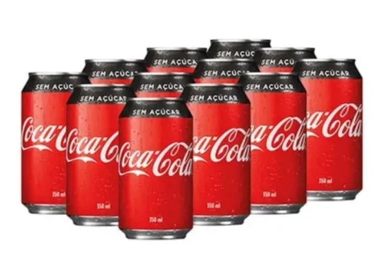 [Prime] Leve 12 e pague 10: Coca-Cola lata 350ml