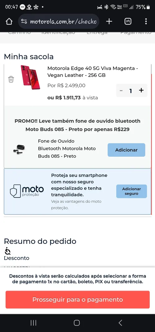 Imagen na descrição da promoção