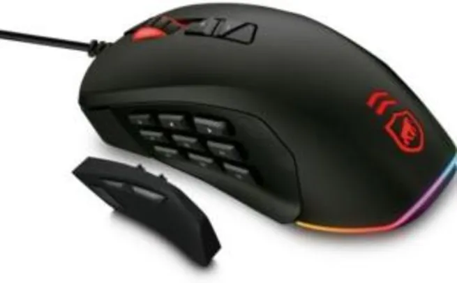 Mouse Gamer Atomic Gshield 14.000dpi Turbo Dual Boost Regulável + 12 Teclas Customizáveis | R$198