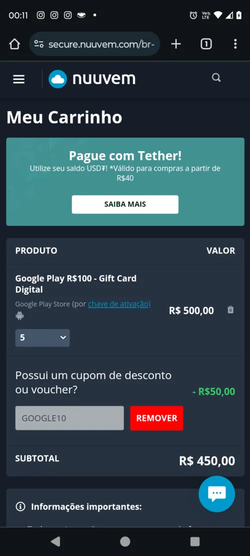 Imagen na descrição da promoção