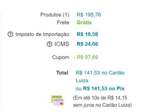 Imagem na descrição da promoção