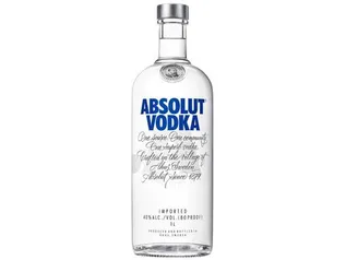 [C.Ouro + App] Vodka Absolut 1L | R$66