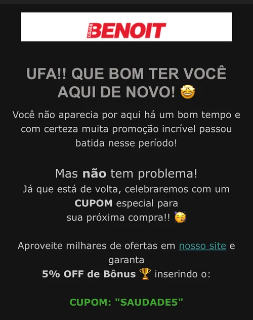 Imagem na descrição da promoção