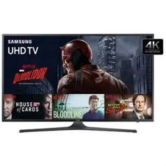 [EFACIL] Smart TV 40" Ultra HD 4K UN40KU6000GXZD WiFi, 2 USB, 3 HDMI - Samsung POR R$ 2419