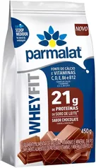 (Compre 2, leve 3) - Whey Protein em Pó Chocolate Whey Fit Parmalat 450G