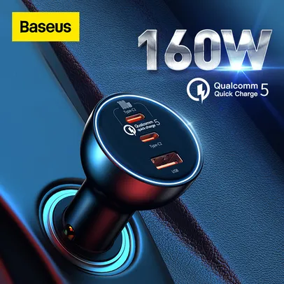 carregador de carro Baseus 160w