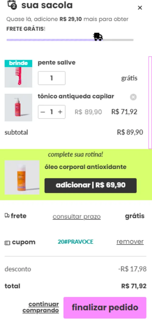 Imagem na descrição da promoção