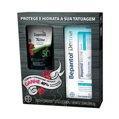 Kit Protetor Solar Coppertone Tatto FPS 50 60ml + Bepantol Derma Creme 20g