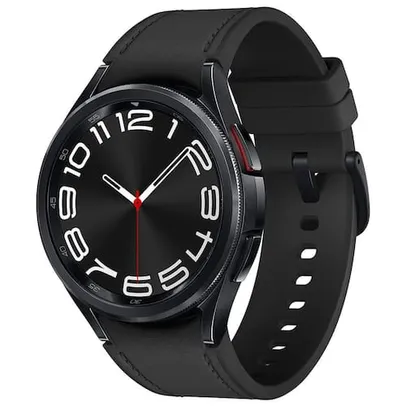 [Cashback Pelando R$ 982] Smartwatch Samsung Galaxy Watch6 Classic LTE 43mm Grafite Tela Super AMOLED de 1.31, Bluetooth, Wi-Fi, GPS, NFC Google Wear