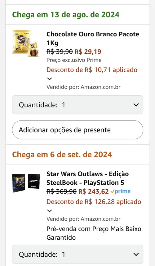 Imagem na descrição da promoção