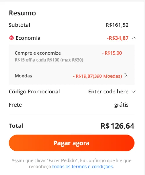 Imagem na descrição da promoção