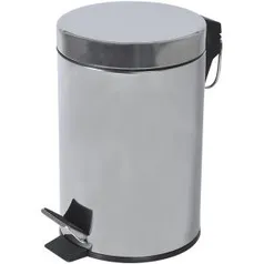 Lixeira em Aço Inox 3L Pratic Casa - R$19