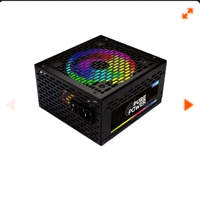 Fonte Pure Power, 400W, RGB, PFC Ativo, Black, PP-PSU440-RGB