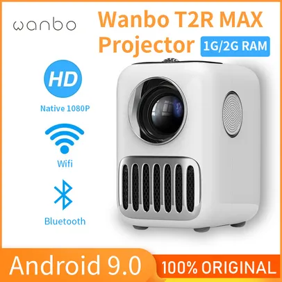 Projetor Wanbo T2r Max Projector Full Hd 1080p Mini Led Portable Projector