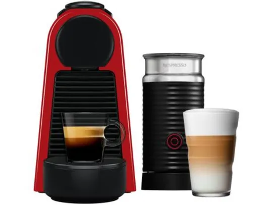 [220v] Cafeteira Nespresso Combo Essenza Mini - Red + Aero3 Vermelha | R$455