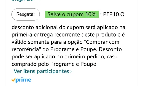 Imagem na descrição da promoção