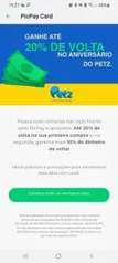 [PicPay] Até 20% de cashback na loja Petz pagando com Picpay