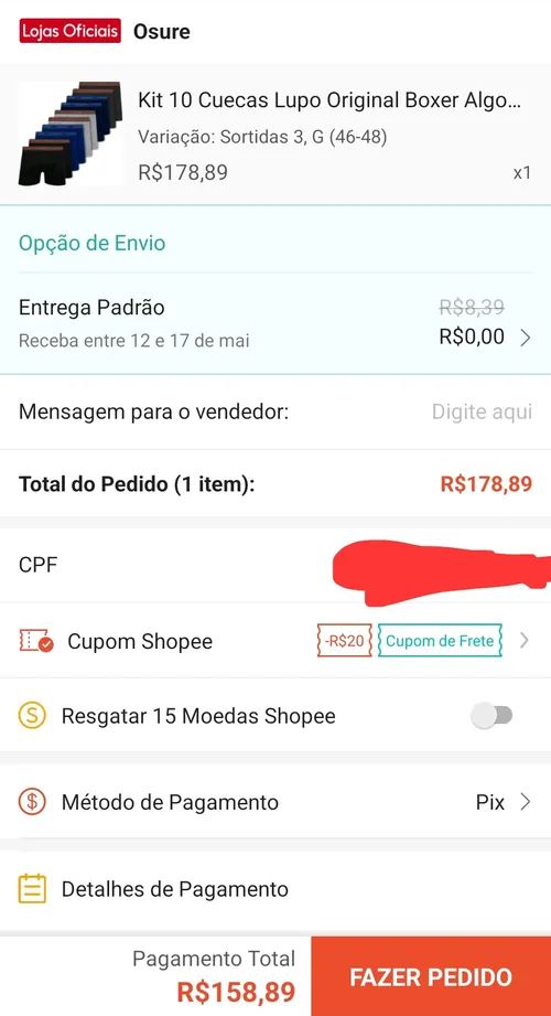 Imagem na descrição da promoção