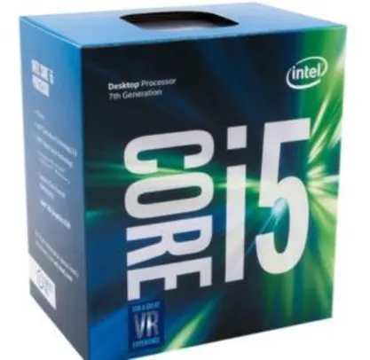 Processador Intel Core i5-7400 Kaby Lake 7a Geração, Cache 6MB, 3.0Ghz (3.5GHz Max Turbo), LGA 1151 Intel HD Graphics - R$ 660