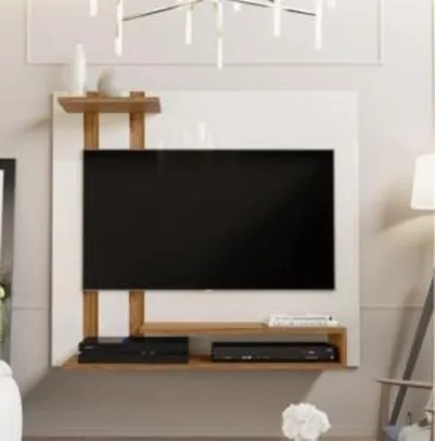 (CUPOM DE DESCONTO + AME) Painel Para Tv Smart Plus - Off White / Nature - R$113